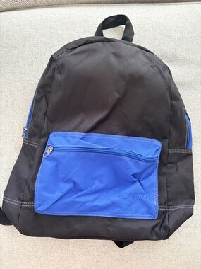 Old Navy Black Backpack with Blue Front Pocket